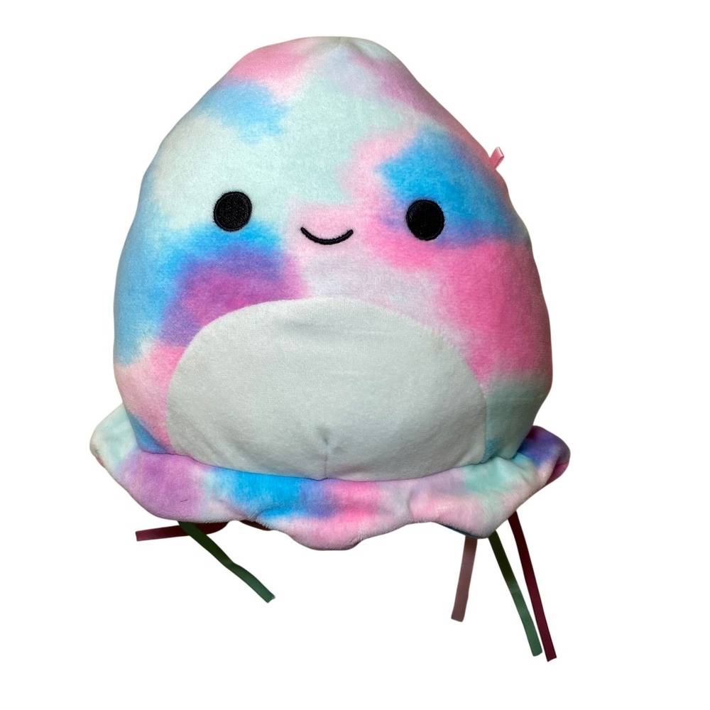 Squishmallows Janet the Jellyfish Pastel‎ Tie Dye Plush 8" 2024 No tag